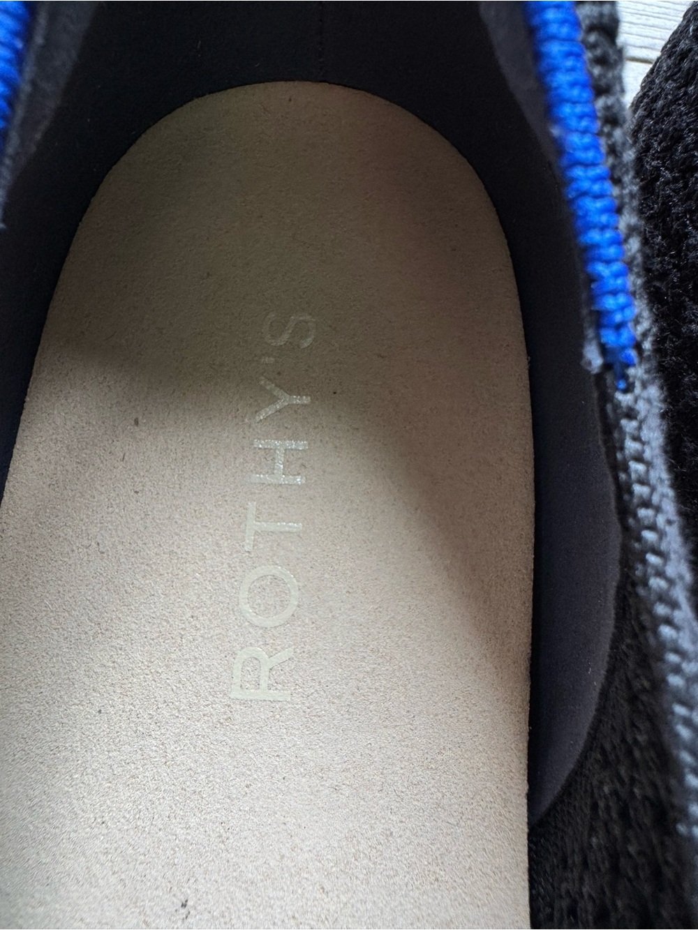 ROTHY’S The Espadrille Mary Jane Shoe Black Size 11 Washable Plush Footbed NEW - Picture 8 of 16